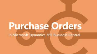 Business Central  Purchase Orders [upl. by Neelcaj]