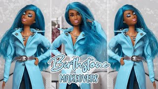 Barbie Collector Birthstone Doll Makeovers Aquamarine March 3 [upl. by Viola790]