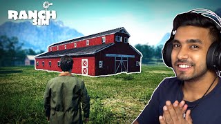 I BUILD AN ULTRA GIANT BARN HOUSE  RANCH SIMULATOR GAMEPLAY 11 [upl. by Suckram]