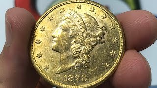 1898S US 20 Dollar Gold Coin • Values Information Mintage History and More [upl. by Maximilian335]