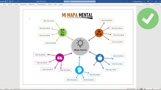 Mapa mental en Word [upl. by Nonarb]