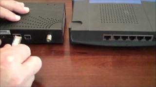 How to Connect a Cable modem to a Router [upl. by Rimahs975]