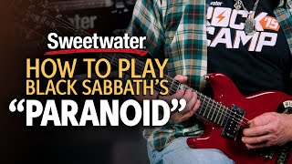 How to Play “Paranoid” by Black Sabbath  Guitar Lesson [upl. by Quartus]