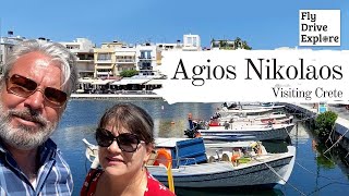 Whats It Like In Agios Nikolaos Crete  A Walk Into Town From Almyros Beach [upl. by Frasch686]