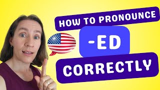 How to Pronounce the ED Ending Correctly in English [upl. by Gimpel]