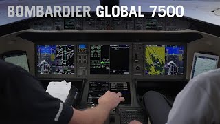 The Bombardier Global 7500 Needs Hardly Any Runway to Take Off Cockpit View – AINtv Express [upl. by Hallvard]