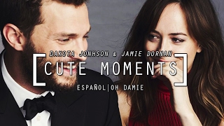 Dakota Johnson amp Jamie Dornan Cute Moments 1 SUBTITULADO [upl. by Eiramanit]