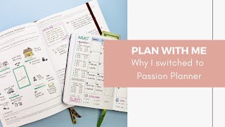 Plan With Me  Why I switched to Passion Planner [upl. by Haslett]