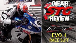 RST STG EVO 4 Race Suit Reivew  Sportbike Track Gear [upl. by Wallack]