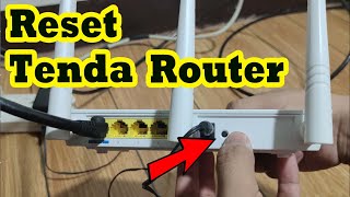 How to reset Tenda Router F3 [upl. by Wycoff]