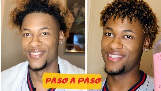 Como Definir Cabello Afro Hombres Define Curls for Men [upl. by Hollis]