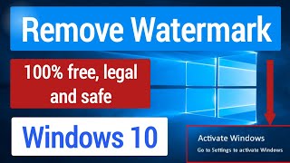 How to remove activate Windows 10 watermark  Remove watermark Windows 10 legally  Tutorials Buddy [upl. by Whitehouse]