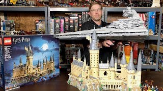 Lego Hogwarts Castle 71043 No Sticker Review and Comparison  2nd largest ever [upl. by Anirdua]