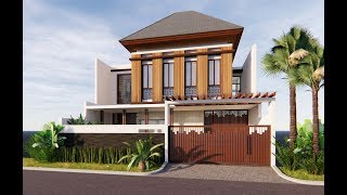 Sketchup House Design 6 EXT INT  Enscape 24 Realtime Rendering [upl. by Durwood41]