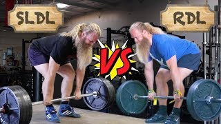 Stiff Leg Deadlift VS Romanian Deadlift [upl. by Nosemyaj727]