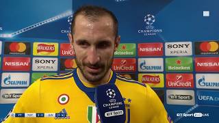 Emotional Giorgio Chiellini dedicates Juventus victory to Davide Astori [upl. by Antoine]