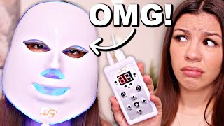 I didn’t expect that…LED LIGHT THERAPY FACE MASK REVIEW [upl. by Idrahs]