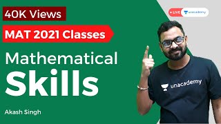 MAT 2021  Mathematical Skills By Akash Singh  Class 01  Strategy Tips and Tricks [upl. by Dibbell176]