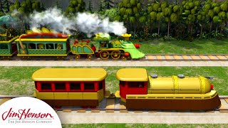 The Dinosaur Train vs The Rocket Train  Dinosaur Train  The Jim Henson Company [upl. by Noslrac575]