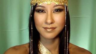 Egyptian Queen Makeup Tutorial  DIY Headdress [upl. by Dollie]