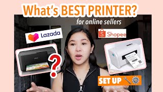 BEST PRINTER FOR SHOPEE and LAZADA SELLERS Matipid 💯 HOW TO SET UP [upl. by Pickering]