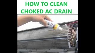 HOW TO CLEAN MY SPLIT ACs CLOGGED DRAIN [upl. by Susan]