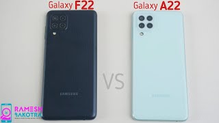 Galaxy F22 vs Galaxy A22 Speed Test and Camera Comparison [upl. by Florance]