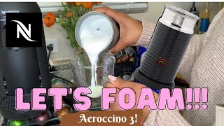 How To Foam Milk With Aeroccino 3 Make Coffee With Foam Tips amp Tricks  Easy Foamed Latte Recipe [upl. by Neeruam]