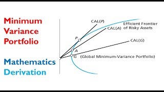 Minimum Variance Portfolios Mathematics and Derivation [upl. by Nedgo]