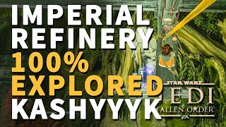 Imperial Refinery 100 Explored Echo Chests Collectibles Star Wars Jedi Fallen Order [upl. by Mcquillin]