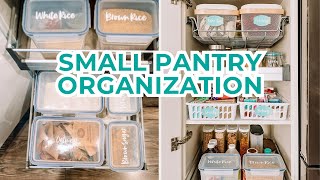 Small Pantry Organization Before amp After  Dollar Tree amp Ikea  The DIY Mommy [upl. by Rossing225]