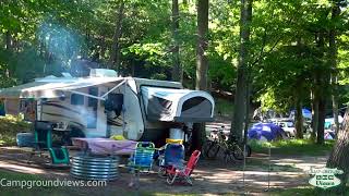 Ludington State Park Campground Ludington Michigan MI  CampgroundViewscom [upl. by Neehs495]