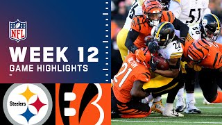 Steelers vs Bengals Week 12 Highlights  NFL 2021 [upl. by Herv758]