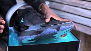 Air Jordan 11 quotGamma Bluequot Unboxing [upl. by Nilorac611]