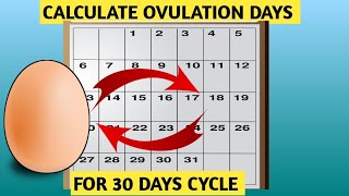 Calculating Ovulation Days A Guide for 30 Days Cycle [upl. by Kristos78]