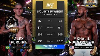 Alex Pereira vs Khalil Rountree Jr SUPER HIGHLIGHT UFC 307 [upl. by Dde414]