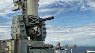 Naval Gatling Gun In Action • The Phalanx CIWS [upl. by Junie96]