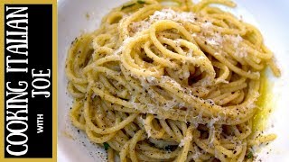 Cacio e Pepe Cheese Pepper Pasta  Cooking Italian with Joe [upl. by Graham]