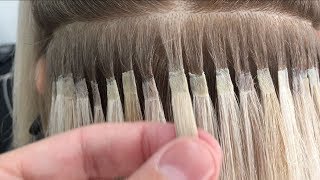 Ultra Blonde Keratin Bonded Hair Extensions [upl. by Ailemrac]