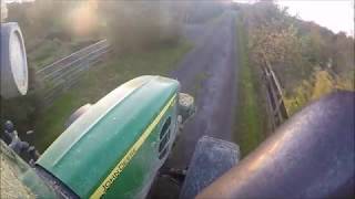 John Deere 7530 Premium  Drawing Maize GoPro  PURE SOUND [upl. by Eliathas44]