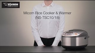 Zojirushi Micom Rice Cooker amp Warmer NSTSC1018 [upl. by Ispep]