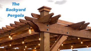 Backyard Pergola  20’X20’  Summer Project  DIY [upl. by Ardnod]