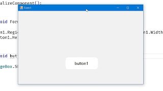 C WinForm UI  Round Rect  Ellipse Button [upl. by Dnaltiak]