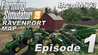 Farming Simulator 19 Lets Play  USA Map  Episode 1  How to get started [upl. by Tnomal]