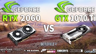 RTX 2060 vs GTX 1070 Ti Test in 8 Games [upl. by Notnel]