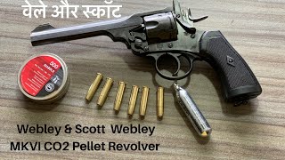 Webley amp Scott Webley MKVI CO2 Pellet Revolver Battlefield Finish [upl. by Aan]