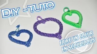 • IDEE CADEAU ⎟♡⎟ Faire un Coeur en Scoubidous Le TUTO • [upl. by Acinonrev]