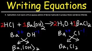 How To Write Chemical Equations From Word Descriptions [upl. by Tj974]