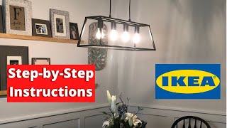 Wiring a Pendant Light Fixture  IKEA Felsisk Installation Instructions [upl. by Laubin366]