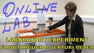 Online laboratory experiment Flow through a Venturi meter [upl. by Naginnarb282]